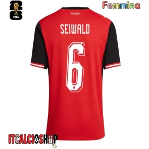 Austria Nicolas Seiwald #6 Prima Maglia Femmina Mondiali 2026 Manica Corta